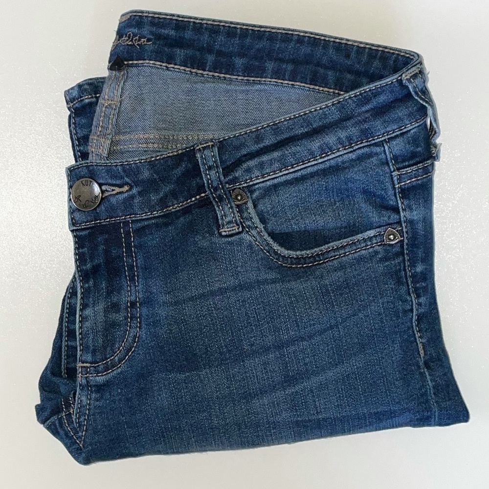 Kut from the Kloth distressed straight leg jeans